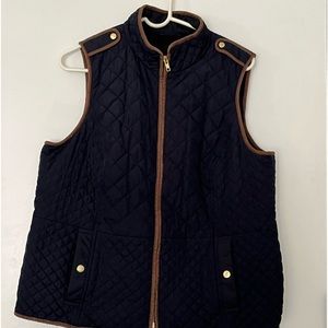 Talbots navy vest